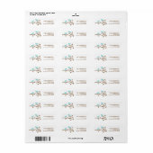 Love Birds Wedding Address Labels (Vorne)