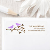Love Birds Wedding Address Labels (Insitu)