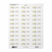 Love Birds Wedding Address Labels (Vorne)
