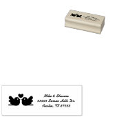Love Birds Wedding Address Rubber Briefmarke Gummistempel (Stempel)