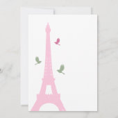 Love Birds Wedding Einladung (Rückseite)