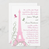 Love Birds Wedding Einladung (Vorne/Hinten)