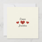 Love Birds Wedding Einladung (Rückseite)