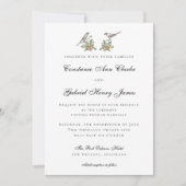 Love Birds Wedding Einladung (Vorderseite)