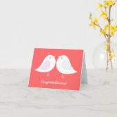 Love Birds Wedding Glückwunschkarte Karte (Gelbe Blume)