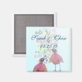 Love Birds Wedding Magnet (Vorderseite/Rückseite)