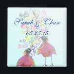 Love Birds Wedding Magnet<br><div class="desc">Vintage Vogeleinladungen, Antwortkarten und vieles mehr - Vintagere Vogelprodukte</div>