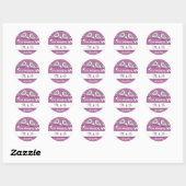 Love Birds Wedding Monogram Stickers (Blatt)