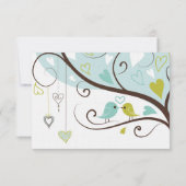 Love Birds Wedding RSVP (Rückseite)