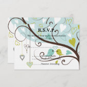 Love Birds Wedding RSVP (Vorne/Hinten)