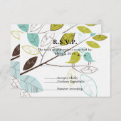 Love Birds Wedding RSVP (Vorne/Hinten)
