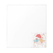 Love Birds Wedding Valentines Notizblock (Vorderseite)