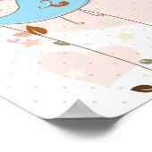 Love Birds Wedding Valentines Poster (Ecke)