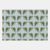 Love Birds Weihnachtswrapping Paper Geschenkpapier Set (Vorderseite 3)