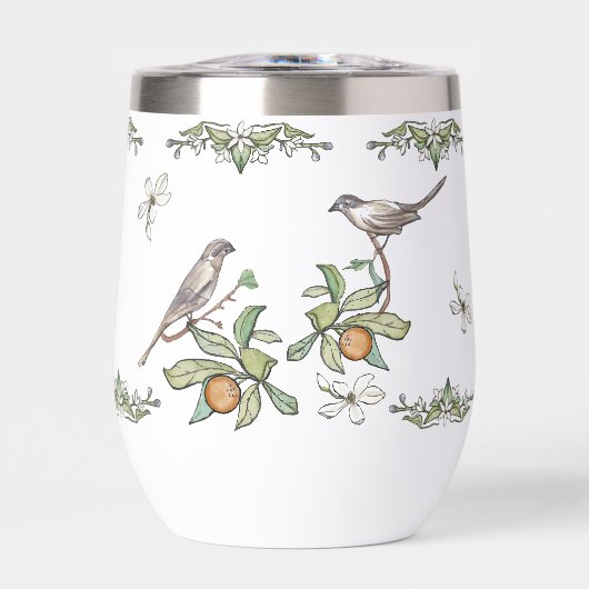 Love Birds Wine Tumbler (Vorderseite)