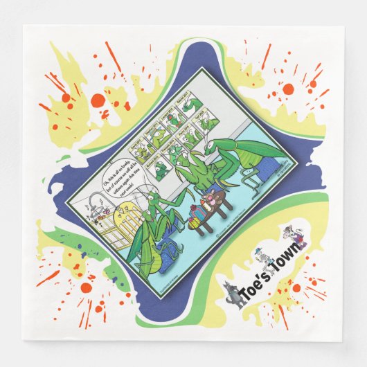 Love Bites… Literally | Dry Logic Humor Dinner Serviette (Vorderseite)