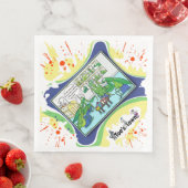 Love Bites… Literally | Dry Logic Humor Dinner Serviette (Beispiel)