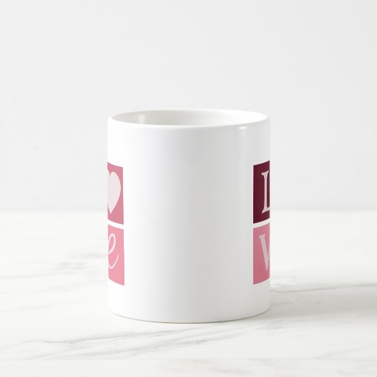 LOVE Block Heart Mug Kaffeetasse (Mittel)