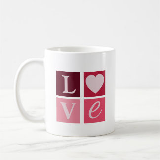 LOVE Block Heart Tasse