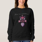 Love Bloom Garden Plant Love With Hearts Gardener  Sweatshirt (Vorderseite)