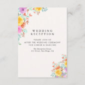 Love Blossoms in Spring Wedding Begleitkarte (Vorderseite)