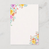 Love Blossoms in Spring Wedding Begleitkarte (Rückseite)