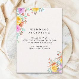 Love Blossoms in Spring Wedding Begleitkarte