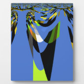 Love Blue African Tribal Motif Design Art Print Fotoplatte (Vorderseite)