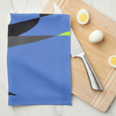 Love Blue African Tribal Motif Design Art Print Geschirrtuch (Viertel Falte)