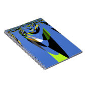 Love Blue African Tribal Motif Design Art Print Notizblock (Rechte Seite)