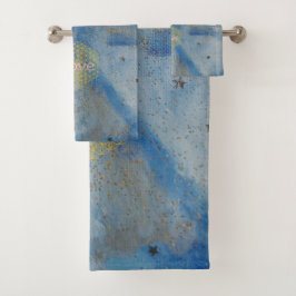 Love Blue Angel  Badhandtuch Set