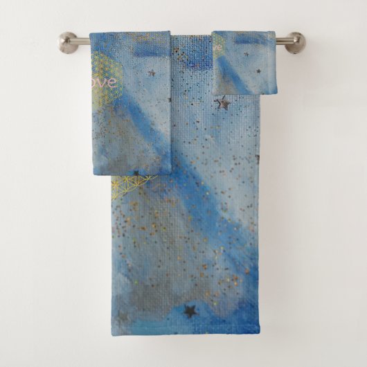 Love Blue Angel Badhandtuch Set (Insitu)