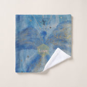 Love Blue Angel Badhandtuch Set (Waschlappen)
