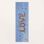 LOVE Blue Sky Butterflies | Inspirational Hope Joy Yogamatte (Vorderseite)
