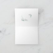 Love Blume Frame Vielen Dank Dankeskarte (Innenseite)