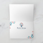 Love Blumen & Foliage Pet Pfosten Print Vielen Dan Karte (Innenseite)