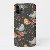 Love Boho Birds Blumenmuster Case-Mate iPhone Hülle (Rückseite)
