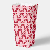 Love Bold Typography Pink & Red Party Geschenkschachtel (Vorderseite)