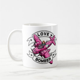 Love Bomber Pilot Pink Kaffeetasse