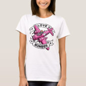 Love Bomber Pilot Pink T-Shirt (Vorderseite)