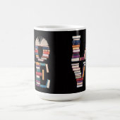 Love Books Black Morphing Mug Verwandlungstasse (Zentrum)