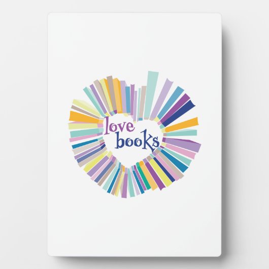 Love Books Fotoplatte (Vorderseite)