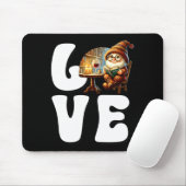 Love Books Teacher Gnome Graphic For Women And Win Mousepad (Mit Mouse)