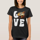 Love Books Teacher Gnome Graphic For Women And Win T-Shirt (Vorderseite)