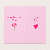 Love Bouquet Flowers Valentine's Day (Innenseite Aufgefaltet)