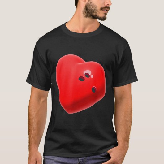 Love Bowling Ball Hearts Bowling Lover Valentine's T-Shirt (Vorderseite)