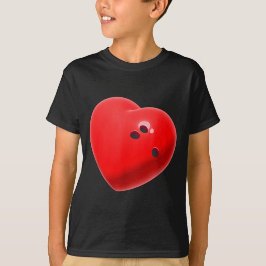 Love Bowling Ball Hearts Bowling Lover Valentine's T-Shirt (Vorderseite)