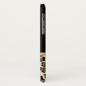 Love braune Jaguar Print mit Ribbon Bow und Name Case-Mate iPhone Hülle (Hinten/Links)