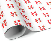 LOVE Briefe ( L♥VE) Geschenkpapier (Rolleneckpunkt)