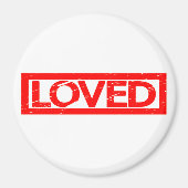 Love Briefmarke Magnet (Vorne)